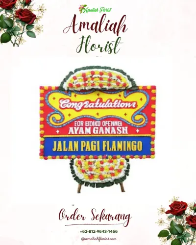 Bunga Papan Congratulation di Sanggrahan